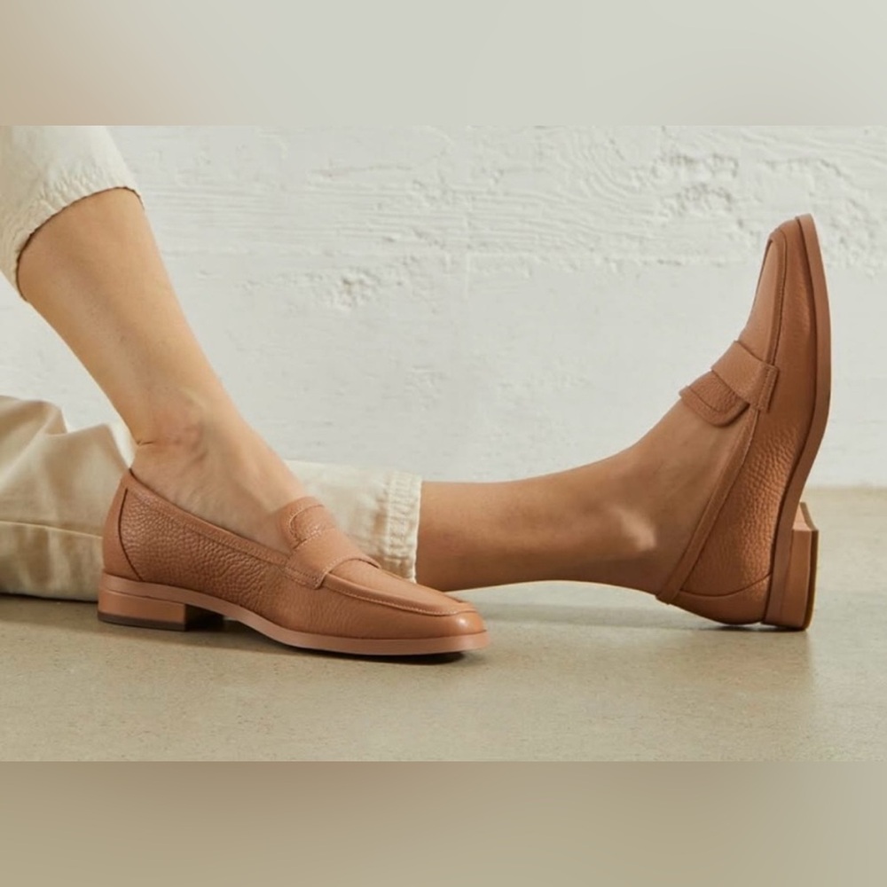 Vionic Pebbled Leather Loafers